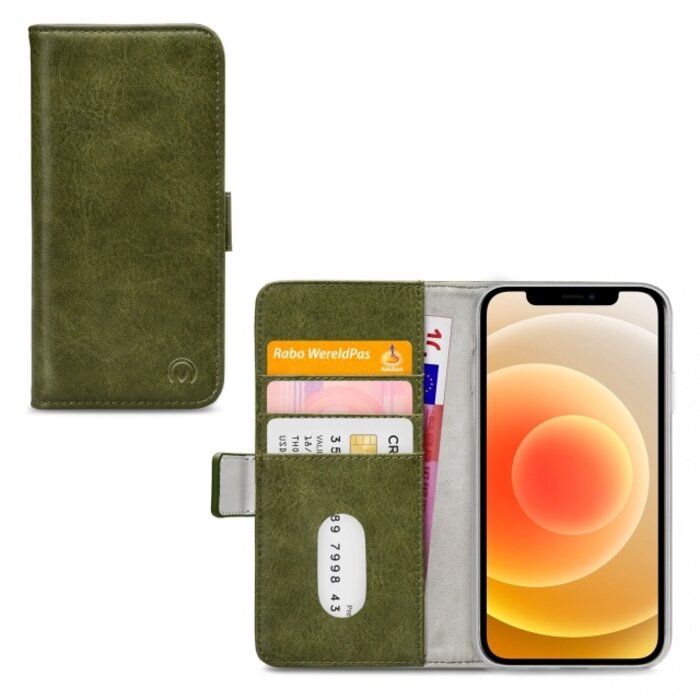 Mobilize Mobilize Elite Gelly Wallet Book Case Apple iPhone 12 / 12 Pro - Groen