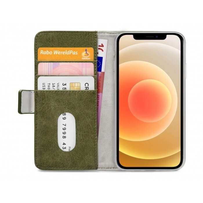 Mobilize Mobilize Elite Gelly Wallet Book Case Apple iPhone 12 / 12 Pro - Groen