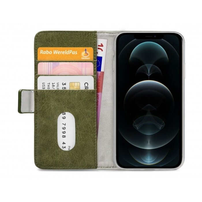Mobilize Mobilize Elite Gelly Wallet Book Case Apple iPhone 12 Pro Max - Groen