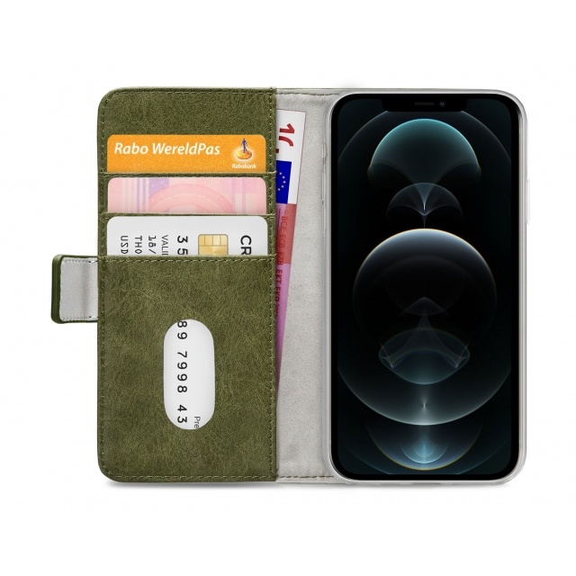 Mobilize Mobilize Elite Gelly Wallet Book Case Apple iPhone 12 Pro Max - Groen