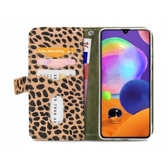Mobilize Mobilize 2in1 Gelly Zipper Case Samsung Galaxy A31 - Olive/Leopard