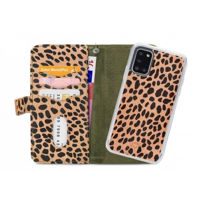 Mobilize Mobilize 2in1 Gelly Zipper Case Samsung Galaxy A31 - Olive/Leopard