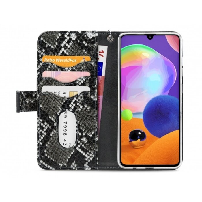 Mobilize Mobilize 2in1 Gelly Zipper Case voor Samsung Galaxy A31 - Black/Snake