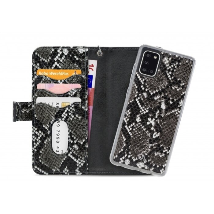 Mobilize Mobilize 2in1 Gelly Zipper Case voor Samsung Galaxy A31 - Black/Snake