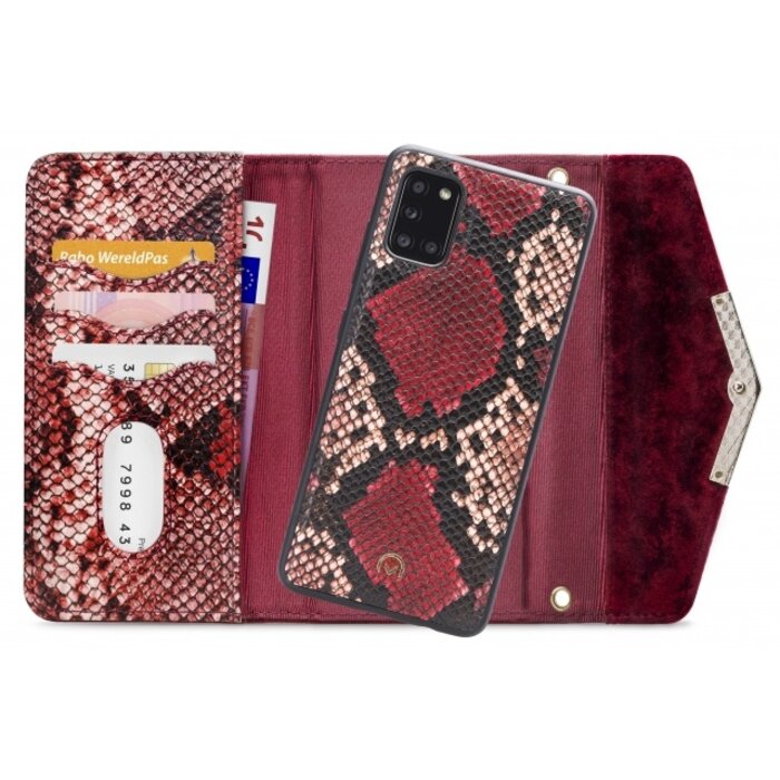 Mobilize Mobilize 2in1 Gelly Velvet Clutch for Samsung Galaxy A31 Red Snake