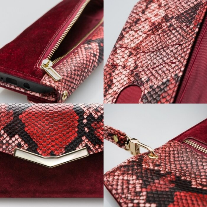 Mobilize Mobilize 2in1 Gelly Velvet Clutch for Samsung Galaxy A31 Red Snake