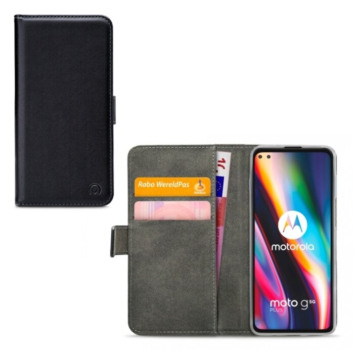 Mobilize Mobilize Classic Gelly Wallet Book Case Motorola Moto G 5G Plus - Zwart