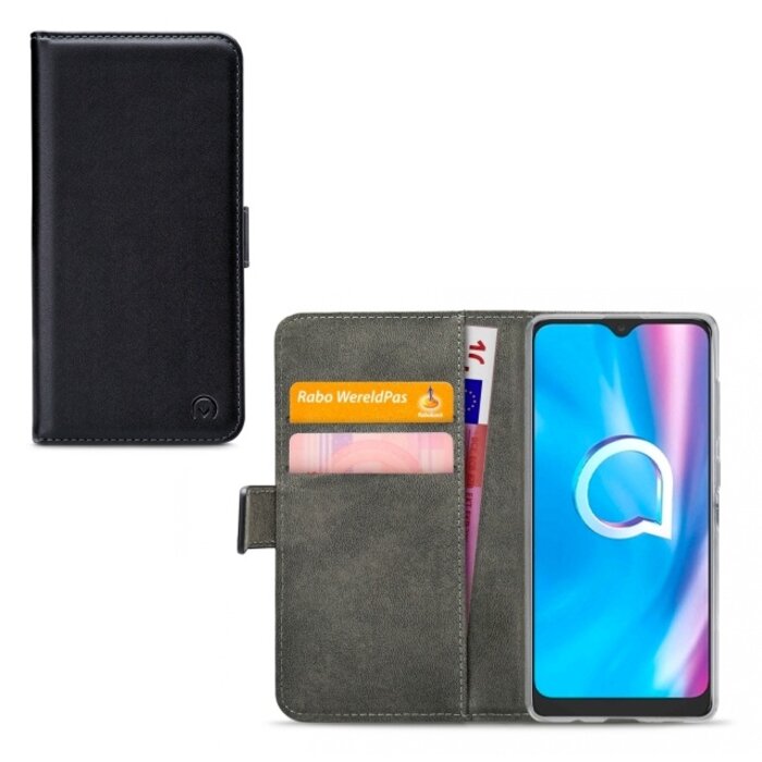 Mobilize Mobilize Classic Gelly Wallet Book Case - Alcatel 1SE (2020) - Zwart