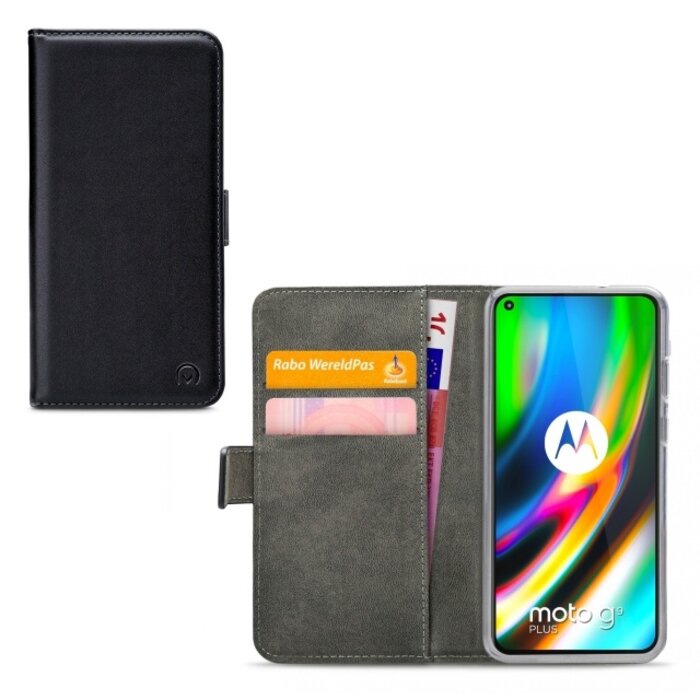Mobilize Mobilize Classic Gelly Wallet Book Case Motorola Moto G9 Plus Black