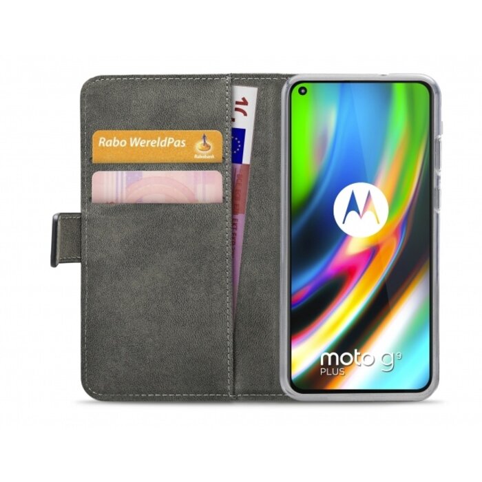 Mobilize Mobilize Classic Gelly Wallet Book Case Motorola Moto G9 Plus Black