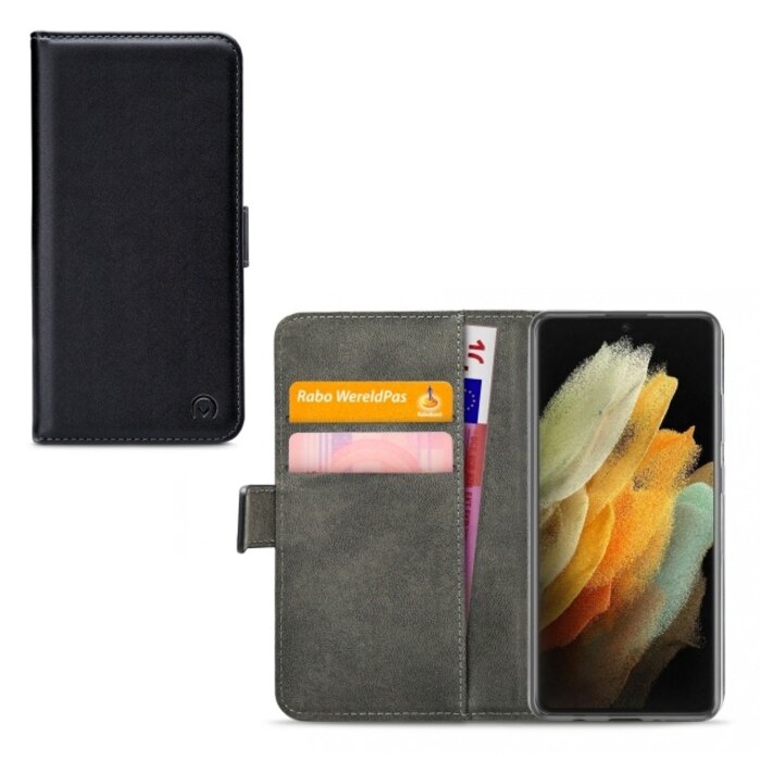 Mobilize Mobilize Classic Gelly Wallet Book Case Samsung Galaxy S21 Ultra 5G - Zwart