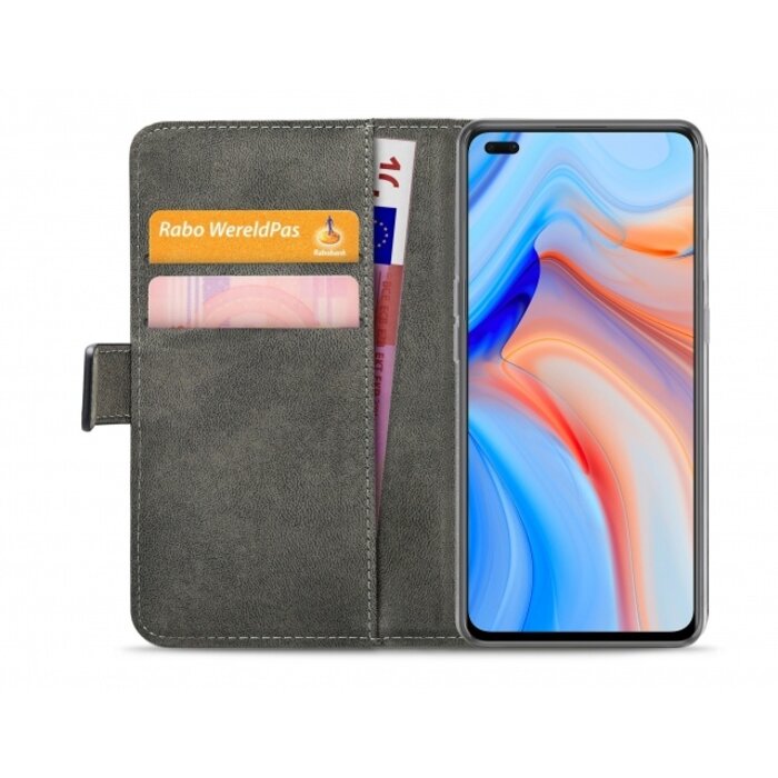 Mobilize Mobilize Classic Gelly Wallet Book Case OPPO Reno4 5G - Zwart