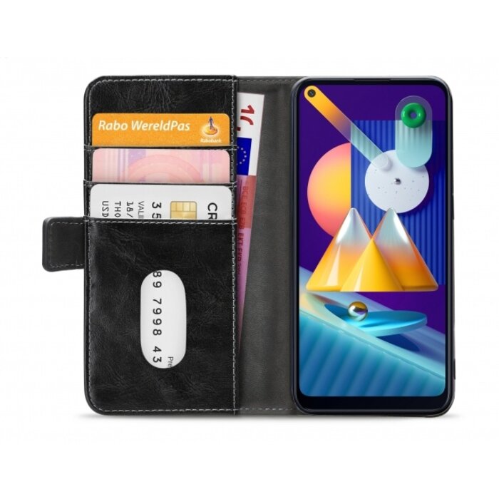 Mobilize Mobilize Elite Gelly Wallet Book Case voor Samsung Galaxy M11 - Zwart