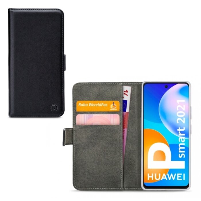 Mobilize Mobilize Classic Gelly Wallet Book Case Huawei P Smart (2021) - Zwart