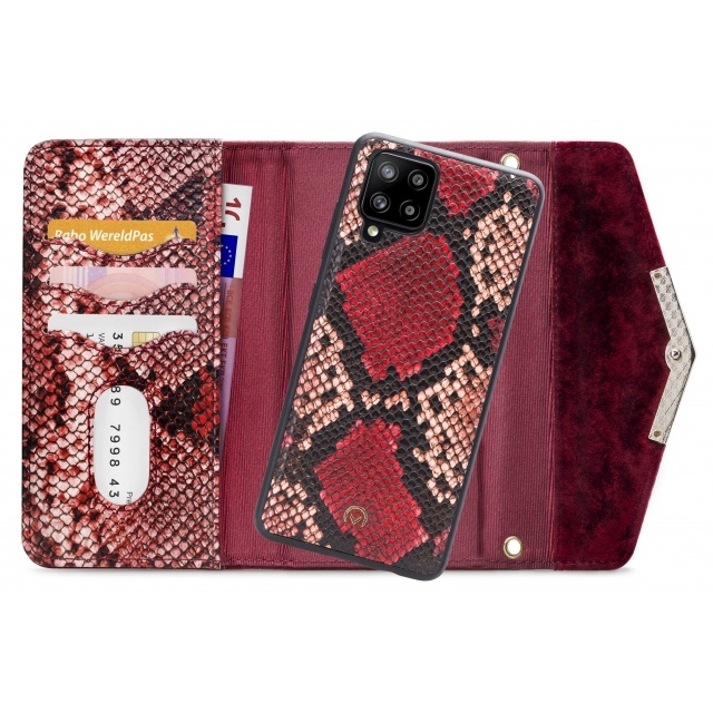 Mobilize Mobilize 2in1 Gelly Velvet Clutch Samsung Galaxy A42 5G - Red Snake