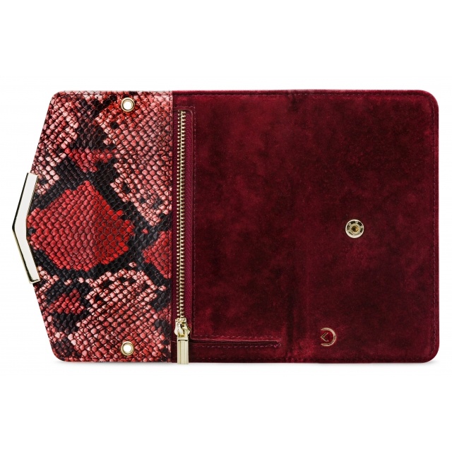 Mobilize Mobilize 2in1 Gelly Velvet Clutch Samsung Galaxy A42 5G - Red Snake