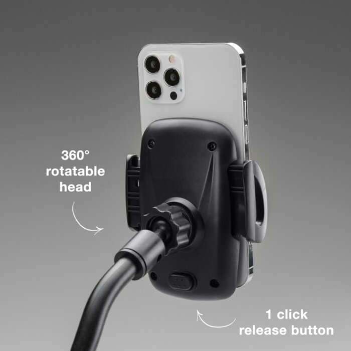 Mobilize Mobilize Universele Zwanenhals Telefoonhouder Auto - Zwart