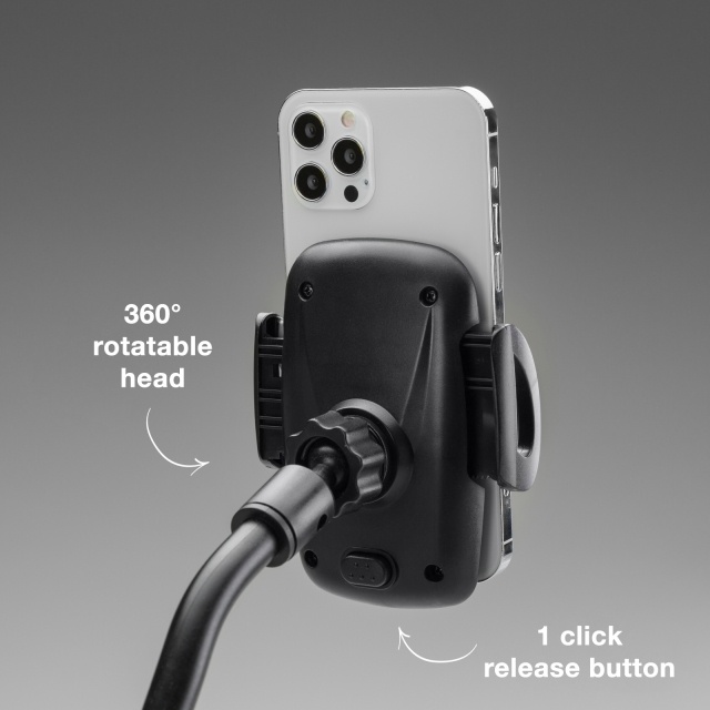 Mobilize Mobilize Universele Zwanenhals Telefoonhouder Auto - Zwart