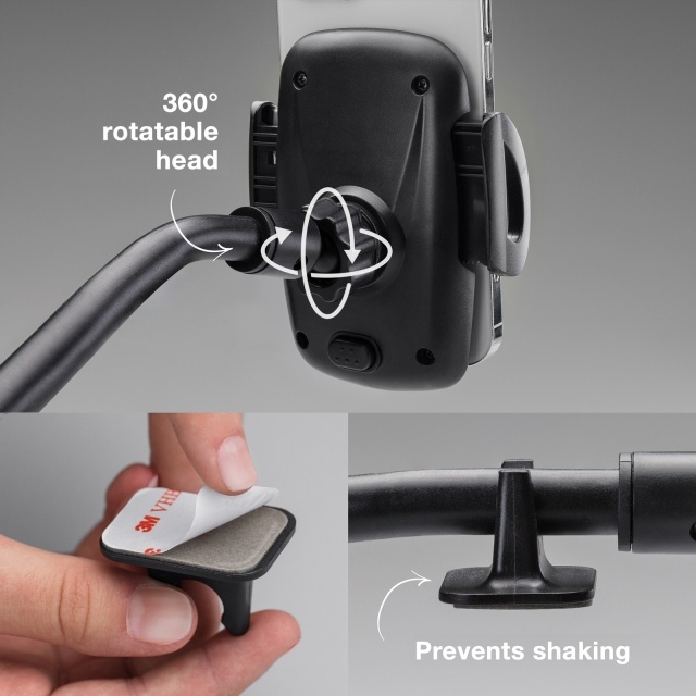 Mobilize Mobilize Universele Zwanenhals Telefoonhouder Auto - Zwart