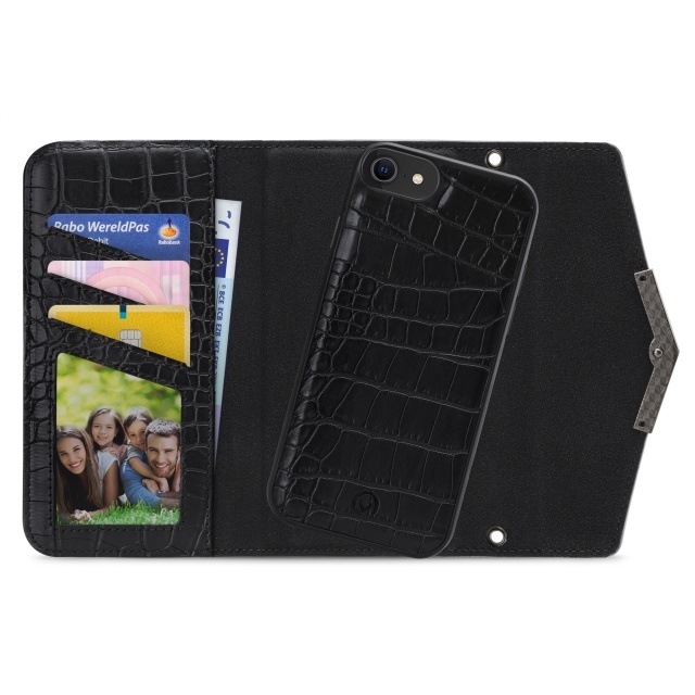 Mobilize Mobilize 2in1 Magnet Clutch iPhone 6/7/8/SE (2020/2022) Black Croco