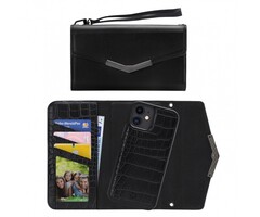 Mobilize Mobilize 2in1 Magnet Clutch Hoesje voor iPhone XR / iPhone 11 - Black Croco