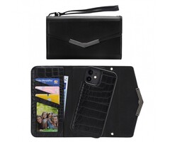 Mobilize Mobilize 2in1 Elegant Magnet Clutch voor Apple iPhone 12 Mini - Black Croco