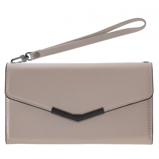 Mobilize Mobilize 2in1 Elegant Magnet Clutch iPhone 12 Mini - Beige Snake