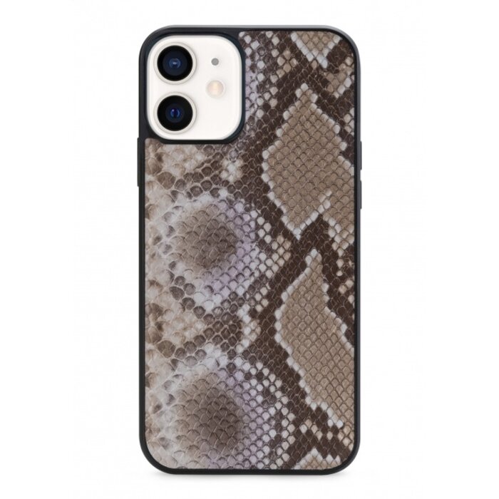 Mobilize Mobilize 2in1 Elegant Magnet Clutch iPhone 12 Mini - Beige Snake