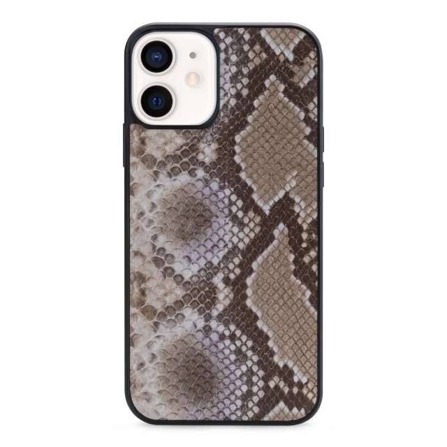 Mobilize Mobilize 2in1 Elegant Magnet Clutch iPhone 12 Mini - Beige Snake