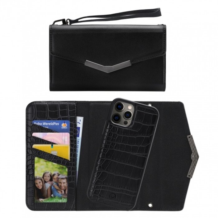 Mobilize Mobilize 2in1 Elegant Magnet Clutch Apple iPhone 12 Pro Max - Black Croco