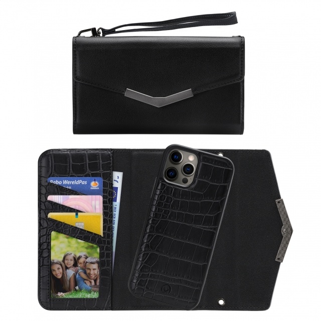 Mobilize Mobilize 2in1 Elegant Magnet Clutch Apple iPhone 12 Pro Max - Black Croco