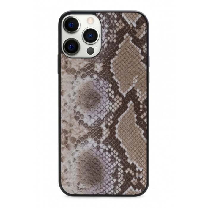 Mobilize Mobilize 2in1 Elegant Magnet Clutch iPhone 12 Pro Max - Beige Snake