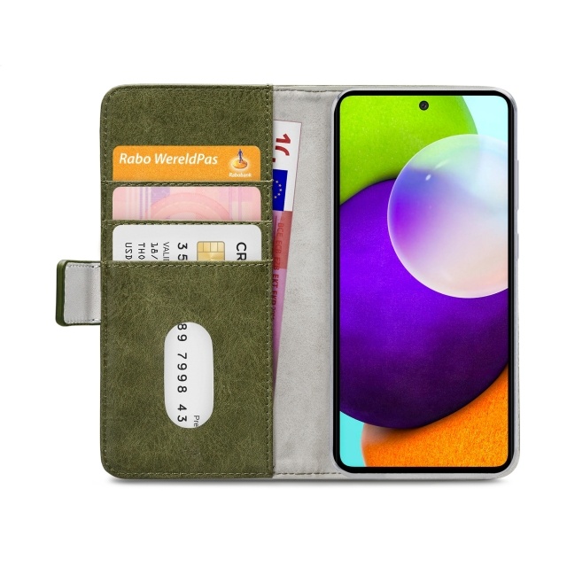 Mobilize Mobilize Elite Gelly Wallet Book Case Samsung Galaxy A52 / A52s 5G - Groen