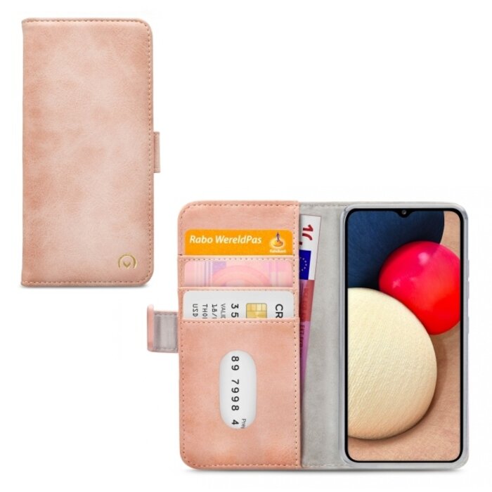 Mobilize Mobilize Elite Gelly Wallet Book Case Samsung Galaxy A02s Soft Pink