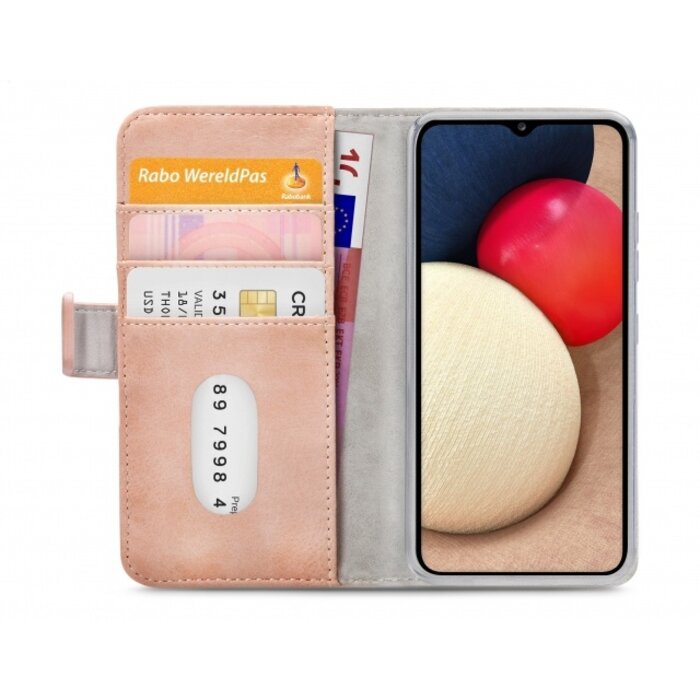 Mobilize Mobilize Elite Gelly Wallet Book Case Samsung Galaxy A02s Soft Pink