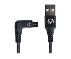 Mobilize Mobilize Strong Nylon 90° Micro-USB Kabel 1.5m - 12W - Zwart