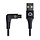 Mobilize Strong Nylon 90° Micro-USB Kabel 1.5m - 12W - Zwart