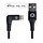 Mobilize Strong Nylon 90° Lightning naar USB-A Kabel 1.5m 12W Zwart
