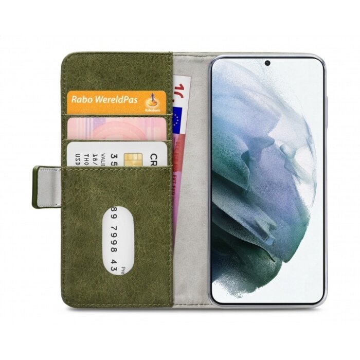 Mobilize Mobilize Elite Gelly Wallet Book Case Samsung Galaxy S21+ 5G - Groen