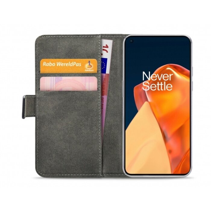 Mobilize Mobilize Classic Gelly Wallet Book Case voor OnePlus 9 - Zwart