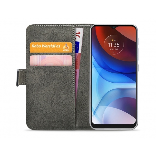 Mobilize Mobilize Classic Gelly Wallet Book Case Motorola Moto E7 Power / E7i Power Zwart