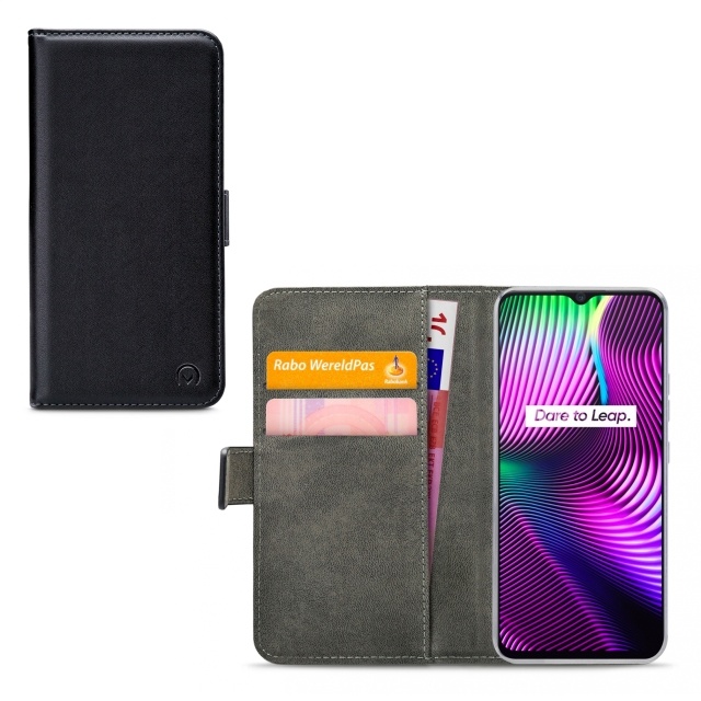 Mobilize Mobilize Classic Gelly Wallet Book Case voor realme 7i / C12 / C15 - Zwart