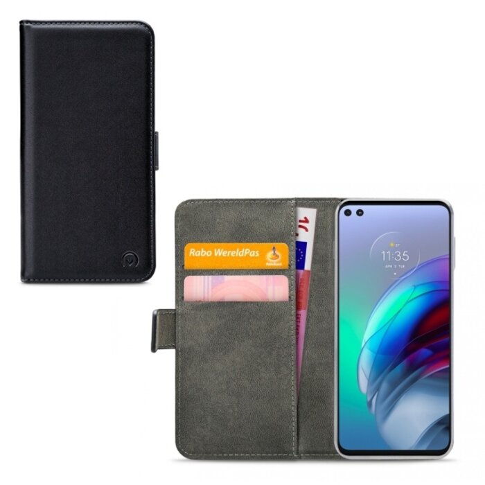 Mobilize Mobilize Classic Gelly Wallet Book Case voor Motorola Moto G100 - Zwart