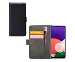 Mobilize Mobilize Classic Gelly Wallet Book Case Samsung Galaxy A22 5G Zwart