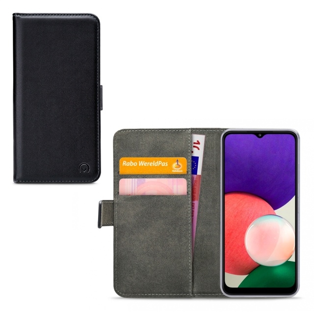 Mobilize Mobilize Classic Gelly Wallet Book Case Samsung Galaxy A22 5G Zwart