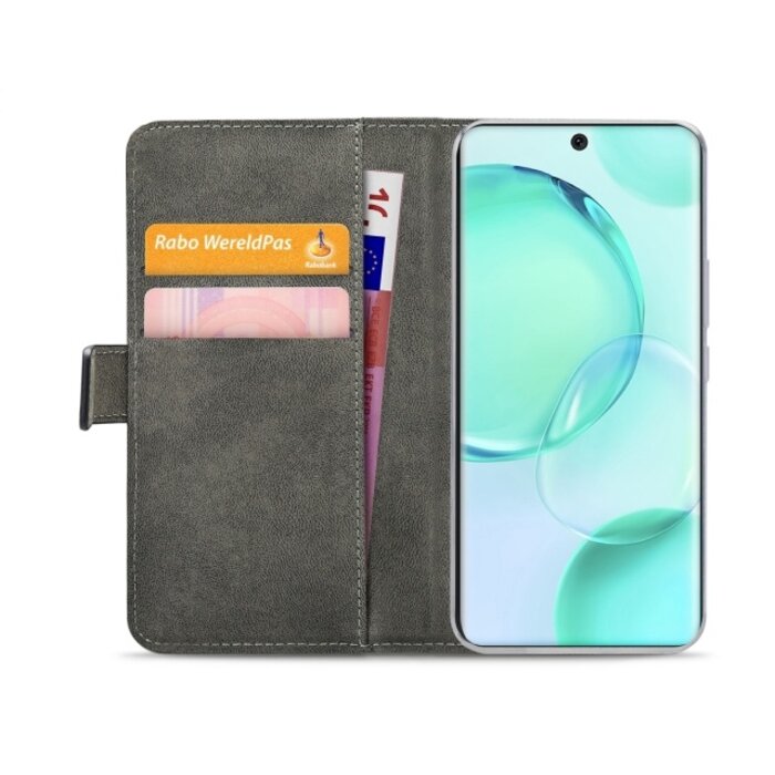 Mobilize Mobilize Classic Gelly Wallet Book Case Honor 50 Pro - Zwart