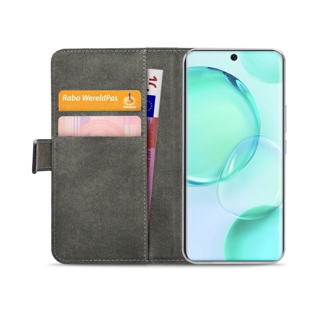 Mobilize Mobilize Classic Gelly Wallet Book Case Honor 50 Pro - Zwart, foto 4 van 6