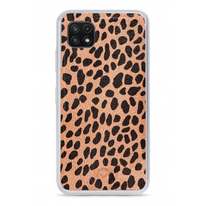 Mobilize Mobilize 2in1 Magnet Zipper Case Samsung Galaxy A22 5G - Olive/Leopard