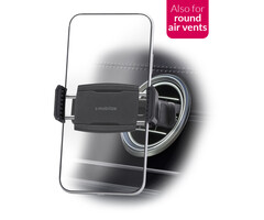 Mobilize Mobilize Universele Telefoonhouder voor Ronde Ventilatieroosters - Zwart