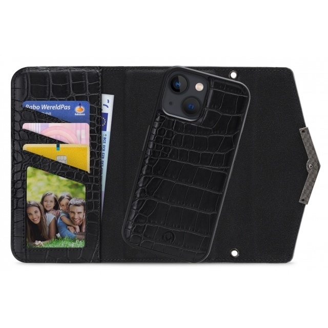 Mobilize Mobilize 2in1 Magnet Clutch Hoesje iPhone 13 Mini - Black Croco